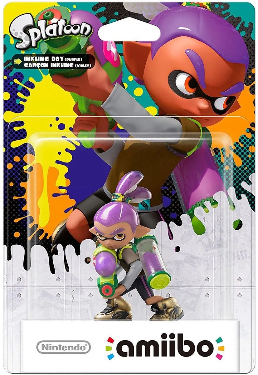 Nintendo Amiibo Splatoon Purple Boy