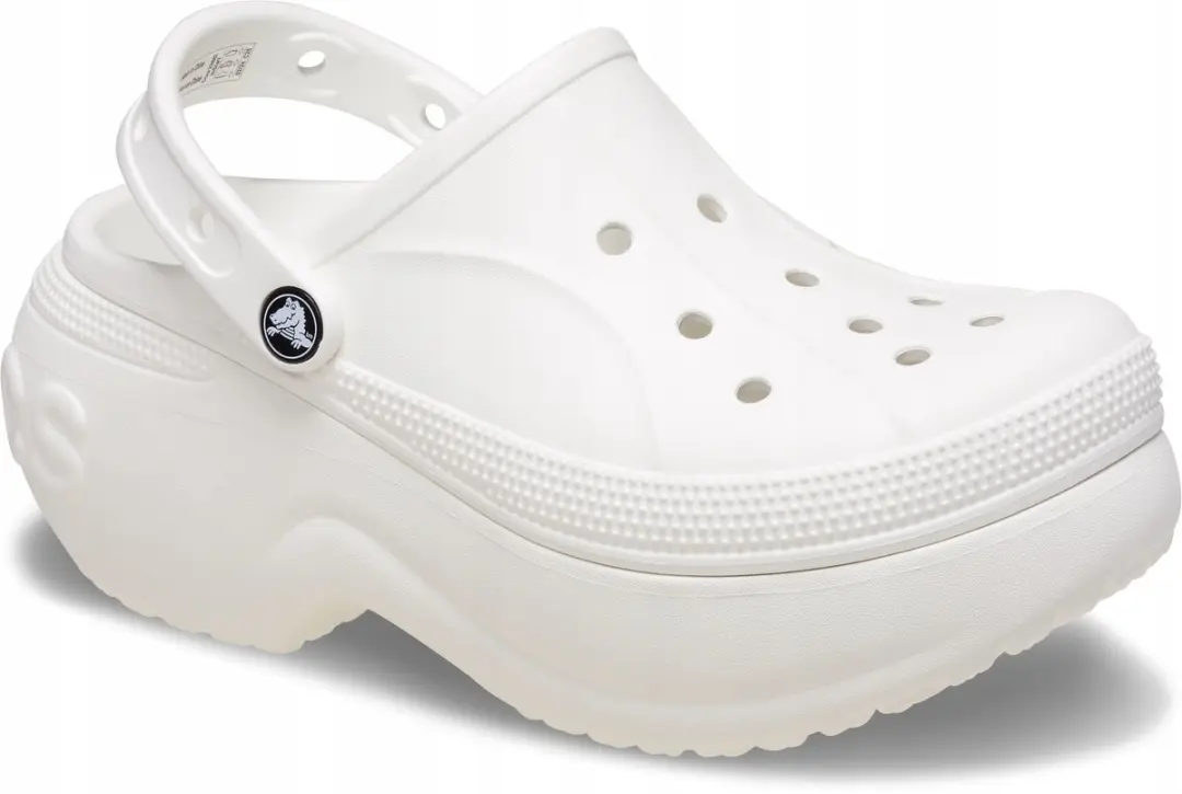 Crocs Bella Serie Dames Klompen Platform 210062 - Wit - 38/39