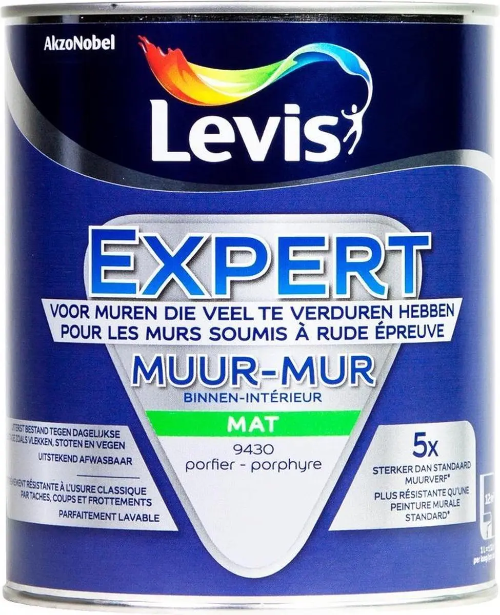 Levi's Expert Muurverf Mat Porfier 1L