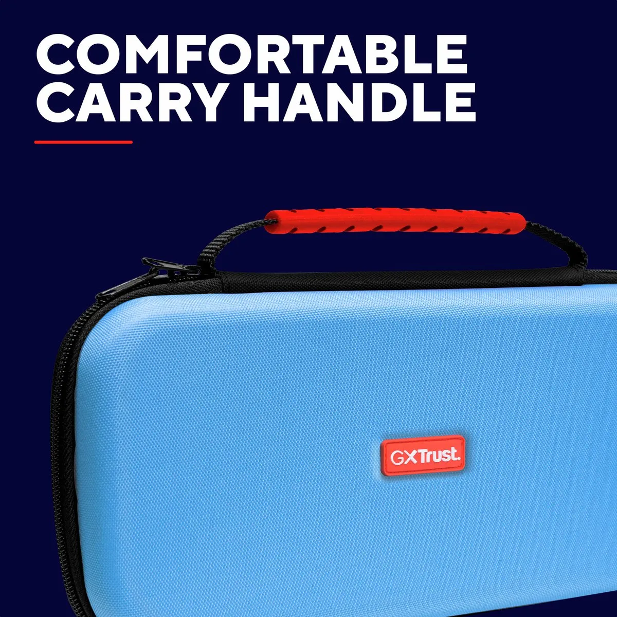 Trust GXT1251B HARDCASE – Switch 2 Hardcase – Beschermhoes voor Switch 2 – voor Console & Joy–Cons – Blauw