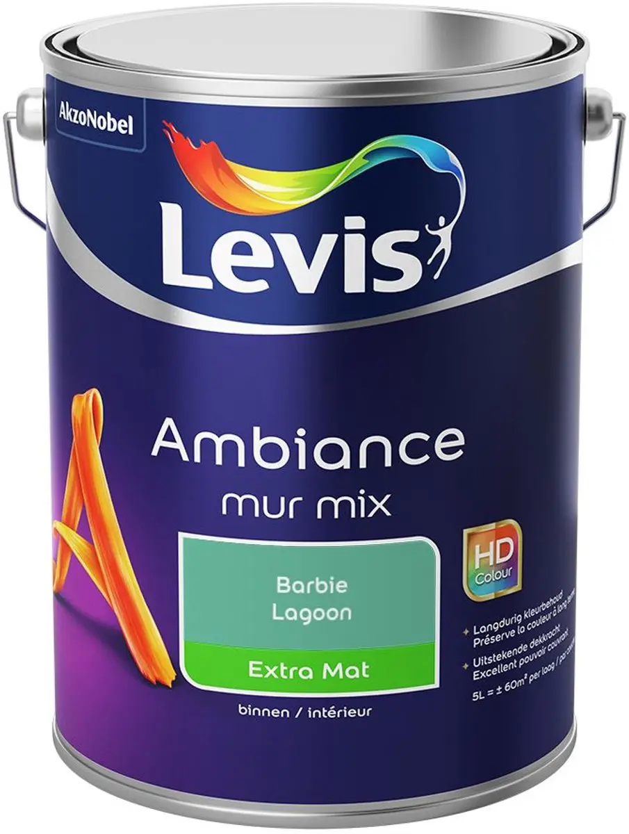 Levi's Ambiance Mur Extra Mat Mix Lagoon
