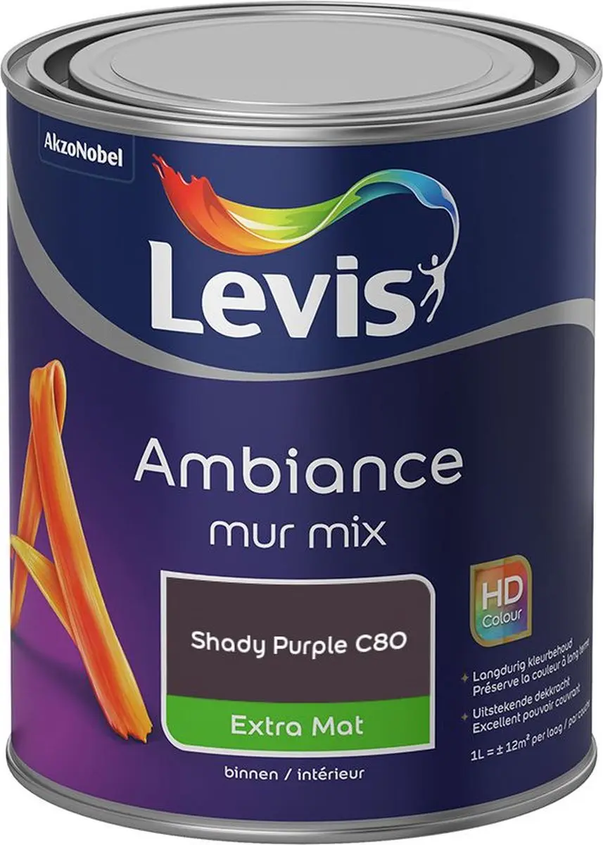 Levi's Ambiance Mur Extra Mat Mix Shady Purple C80 Mengverf 1L