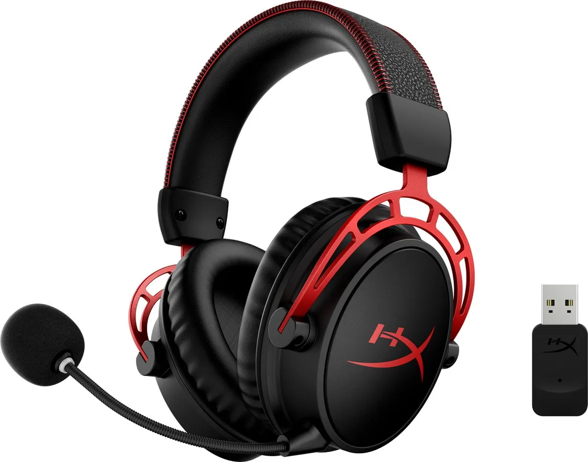 HyperX Cloud Alpha Draadloze Gaming Headset - Zwart/Rood