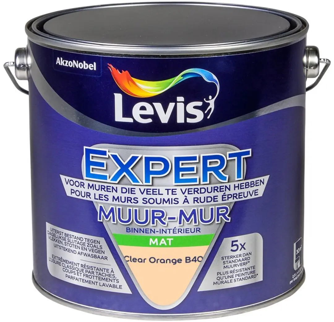 Levi's Expert Muur Binnen Mix Clear Orange B40 Mengverf 2,5L