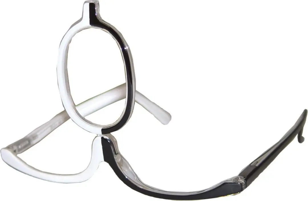 Make-up bril zwart/wit +2.5