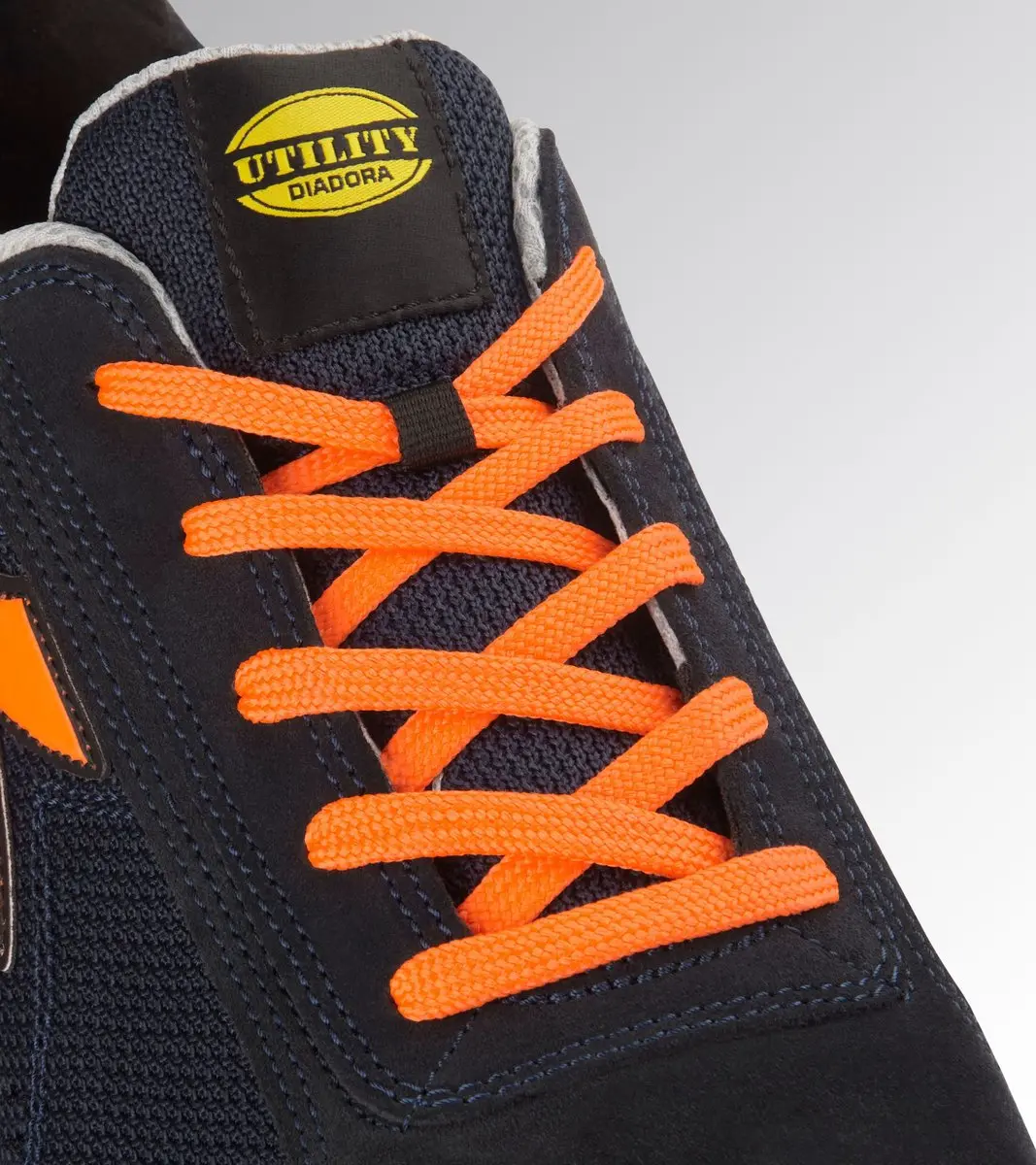 Diadora MDS Text Low S1PS SR D Werkschoen - 35 - Navy/Fluo Oranje - afbeelding 6 van 6