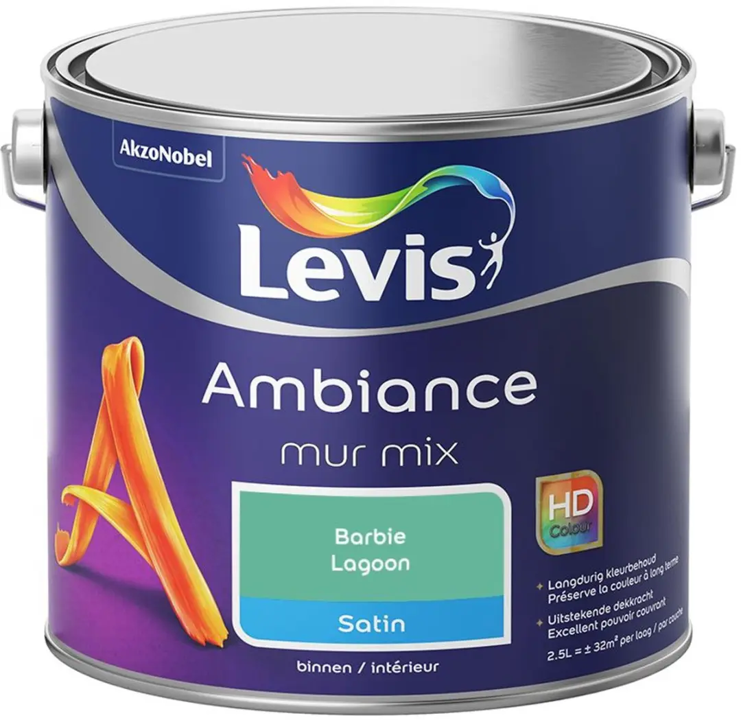 Levi's Ambiance Mur Satin Mix Lagoon