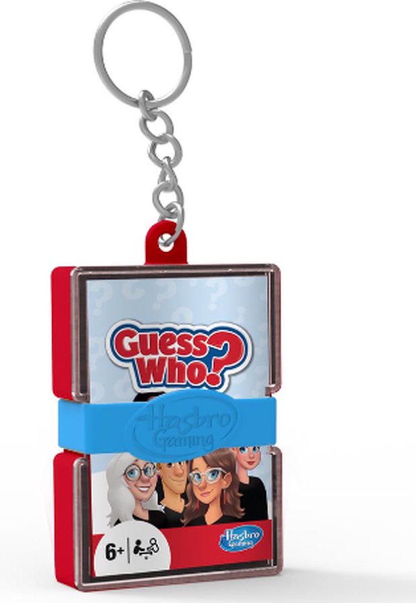 Hasbro Mini spel sleutelhanger - Guess Who? - Games voor onderweg - 6+