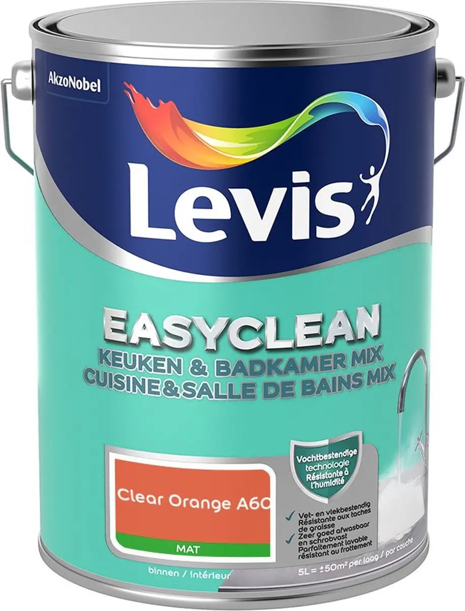 Levi's Easyclean Mengverf Clear Orange A60