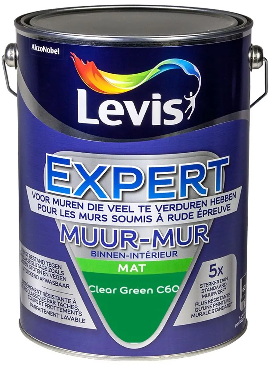 Levi's Expert Muur Binnen Mix Clear Green C60 Mengverf 5L