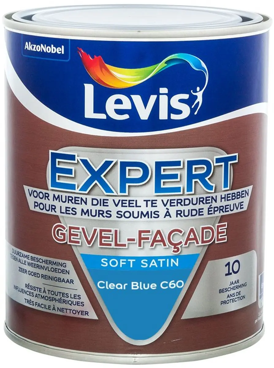 Levi's Expert Gevel Mix Clear Blue C60 Mengverf 1L