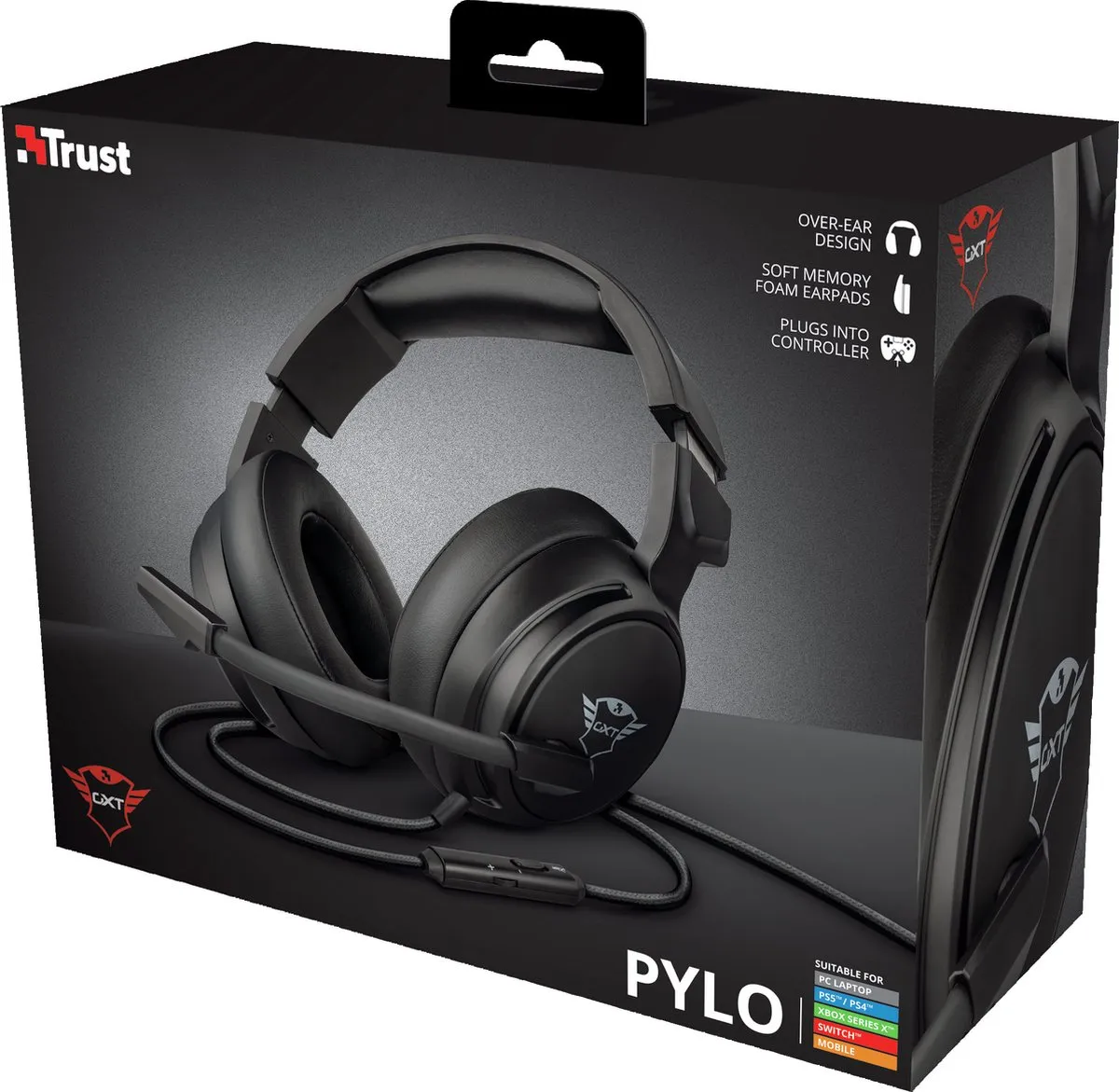 Trust GXT433 PYLO Headset - 50mm Drivers - Zwart