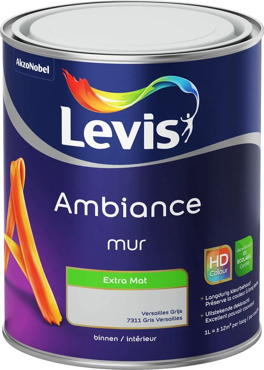 Levi's Ambiance Mur Extra Mat Versailles Grijs
