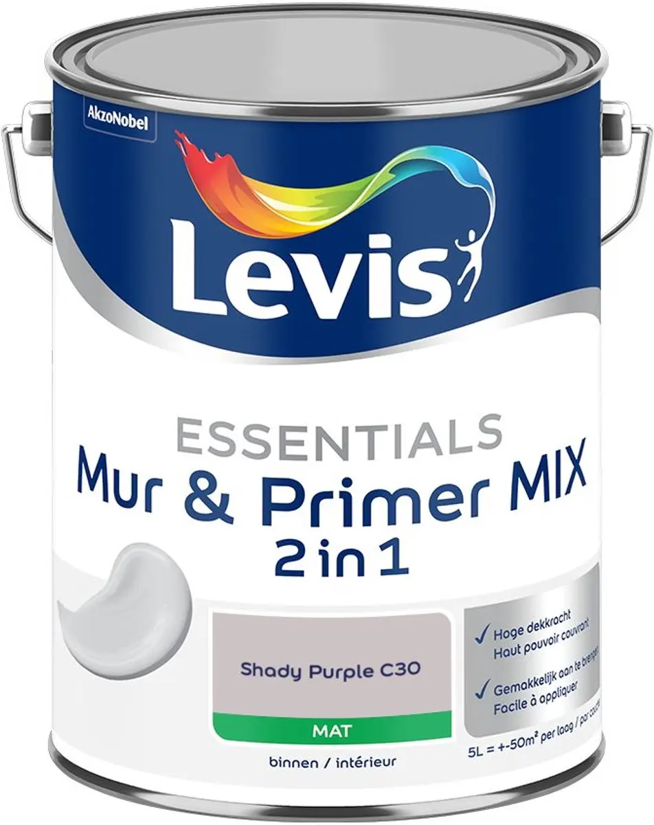 Levi's Essentials Mur & Primer Mix Shady Purple C30 Mengverf 5L