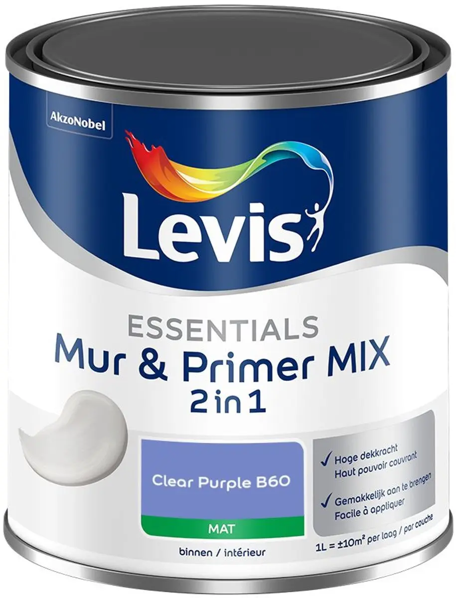 Levi's Essentials Mur & Primer Mix Clear Purple B60 Mengverf 1L