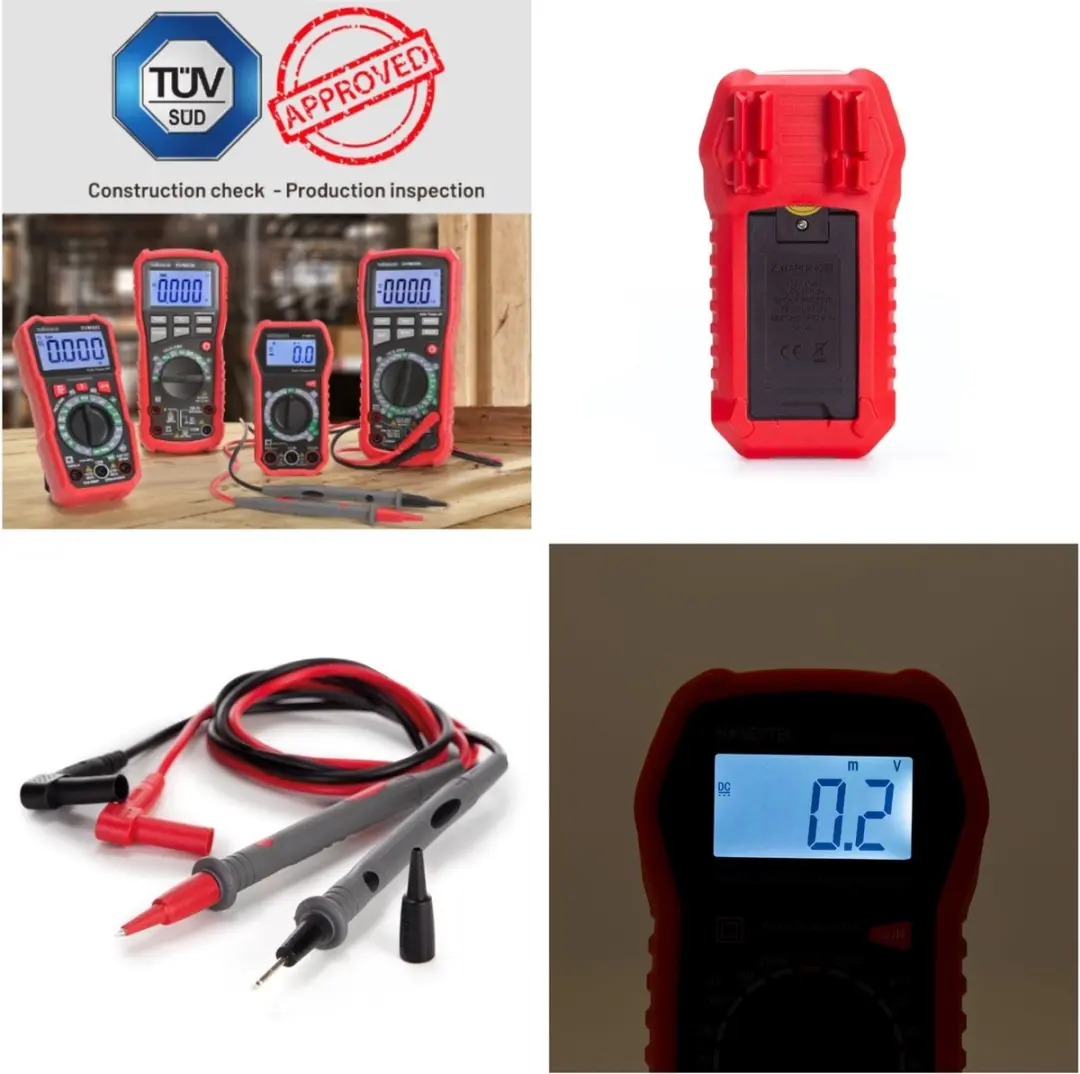 Velleman DVM010 Digitale Multimeter - Rood/Zwart - afbeelding 3 van 6