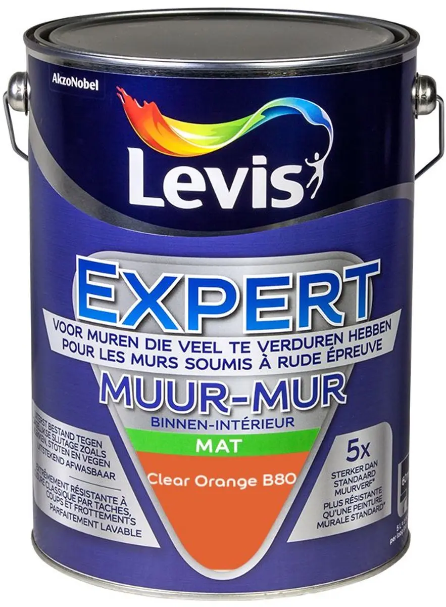 Levi's Expert Muur Binnen Mix Clear Orange B80 Mengverf 5L