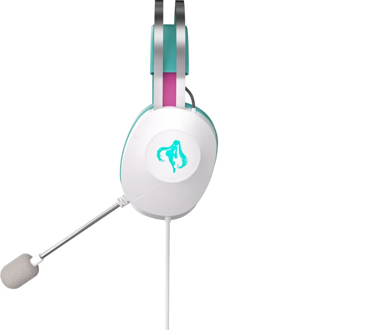 ASUS TUF Gaming H1 Gen II Hatsune Miku Edition Headset - Roze/Turkoois/Wit