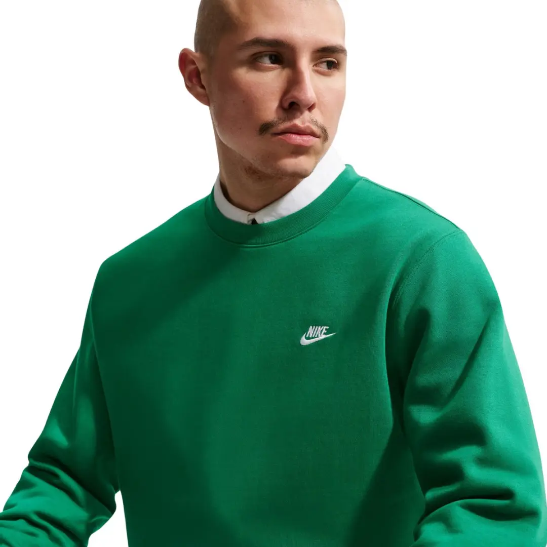 Nike Club BB Sweater Heren - Groen M