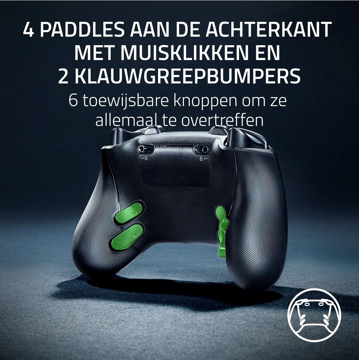Razer Wolverine V3 Pro RZ06-05200100-R3M1 Draadloze Controller - Xbox/PC - Zwart