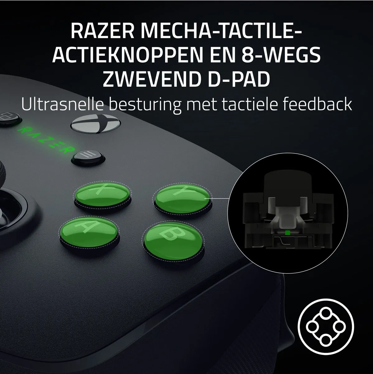 Razer Wolverine V3 Pro RZ06-05200100-R3M1 Draadloze Controller - Xbox/PC - Zwart
