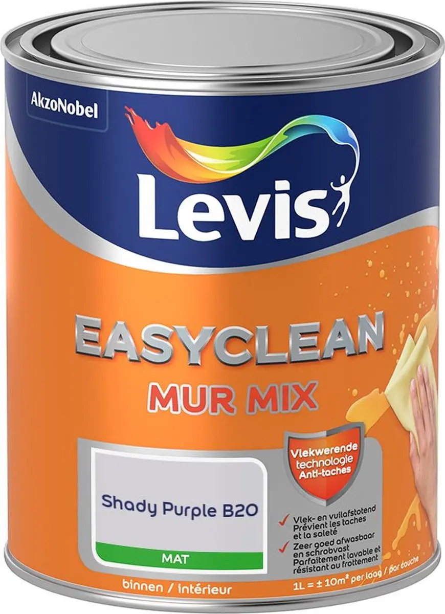 Levi's Easyclean Mur Mat Mix Shady Purple B20 Mengverf 1L