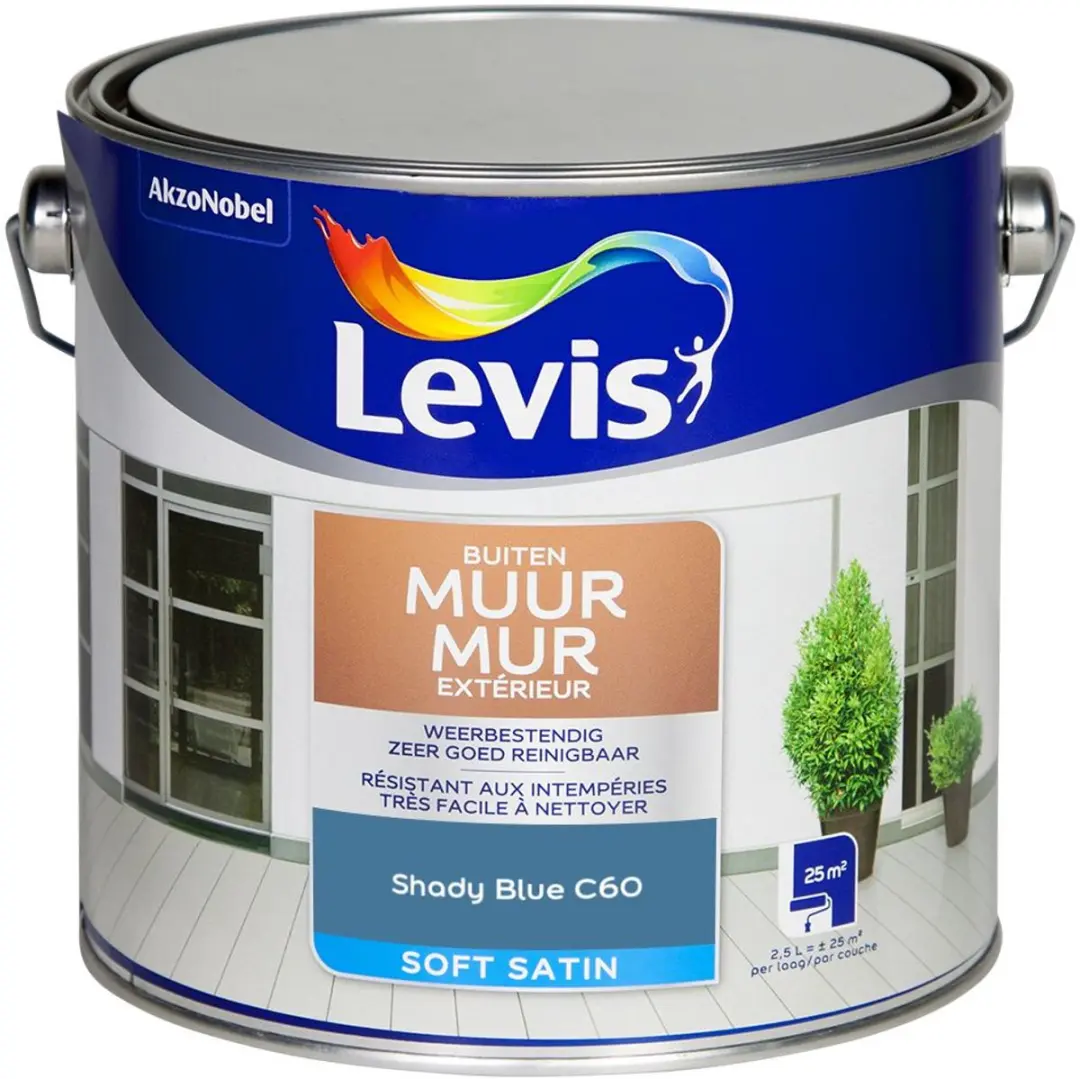 Levi's Muur Buiten Mix Shady Blue C60 Mengverf 2,5L