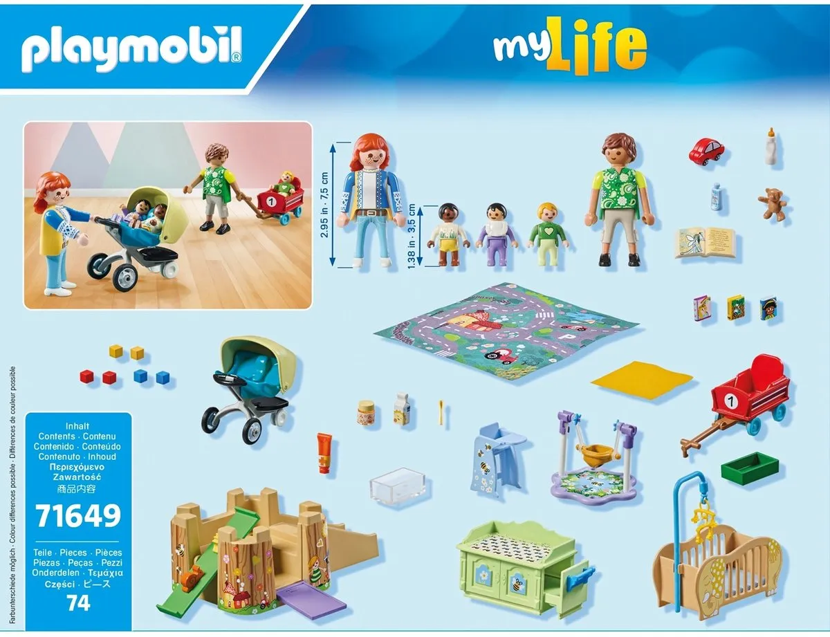 Playmobil My Life Peuterspeelzaal 71649 - Multicolor