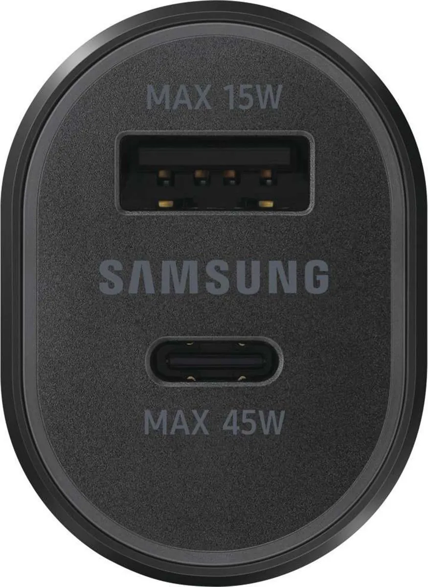 Samsung Fast Charge 2-Port Car Charger 45W - Zwart