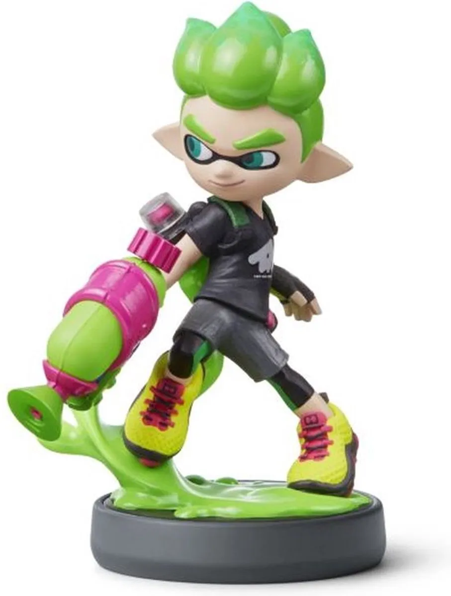 Nintendo Inkling Boy Neon Green Amiibo - Splatoon 2