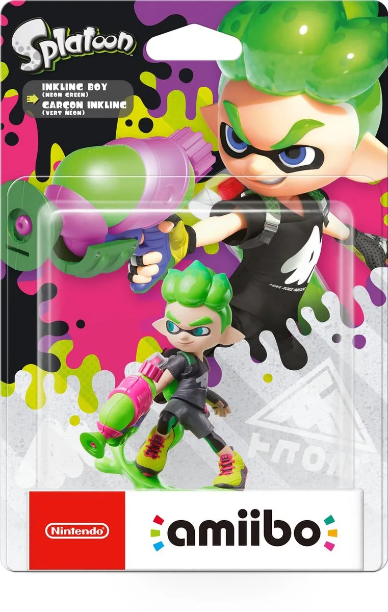Nintendo Inkling Boy Neon Green Amiibo