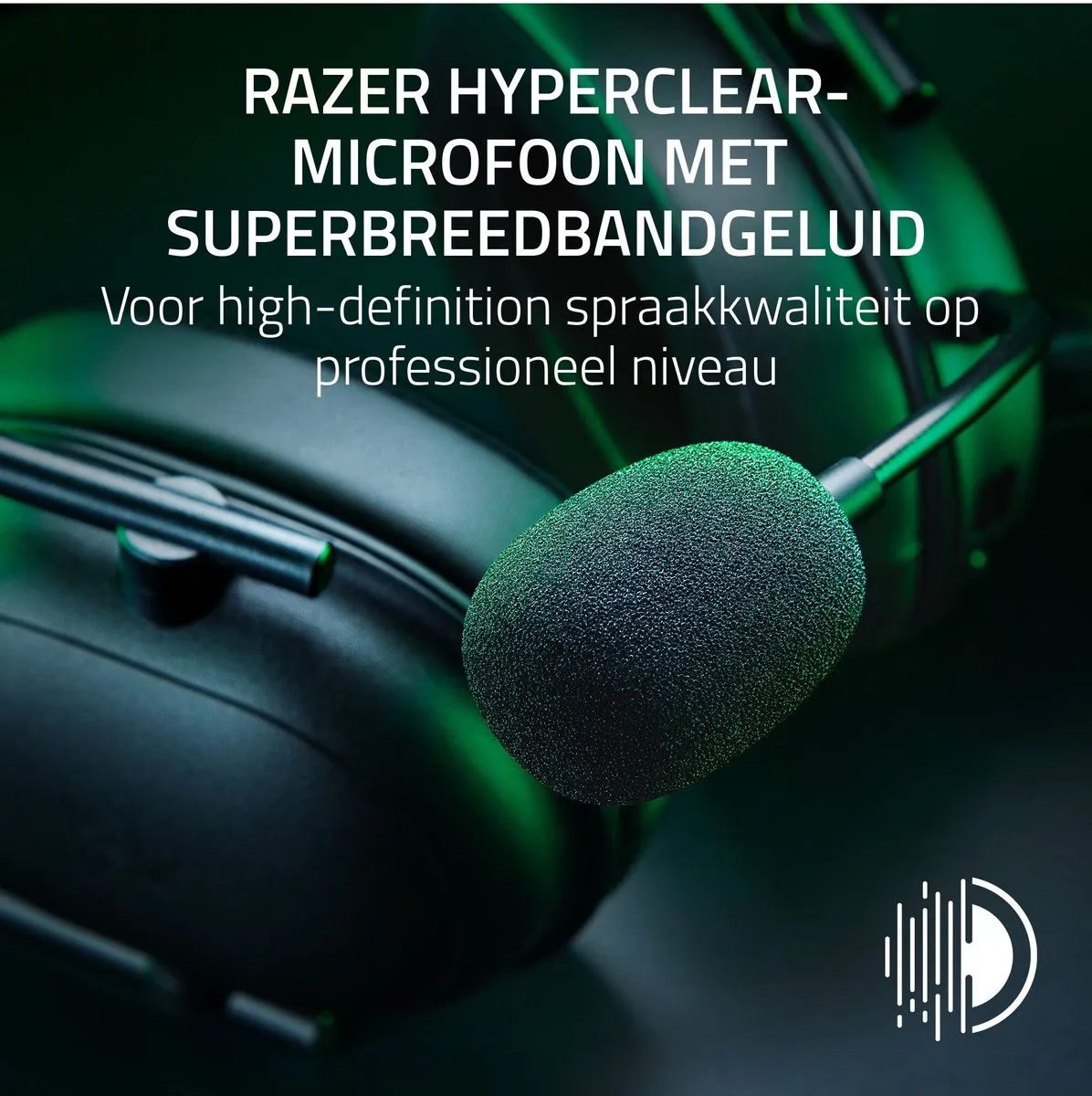 Razer BlackShark V2 HyperSpeed Draadloze Gaming Headset - Zwart
