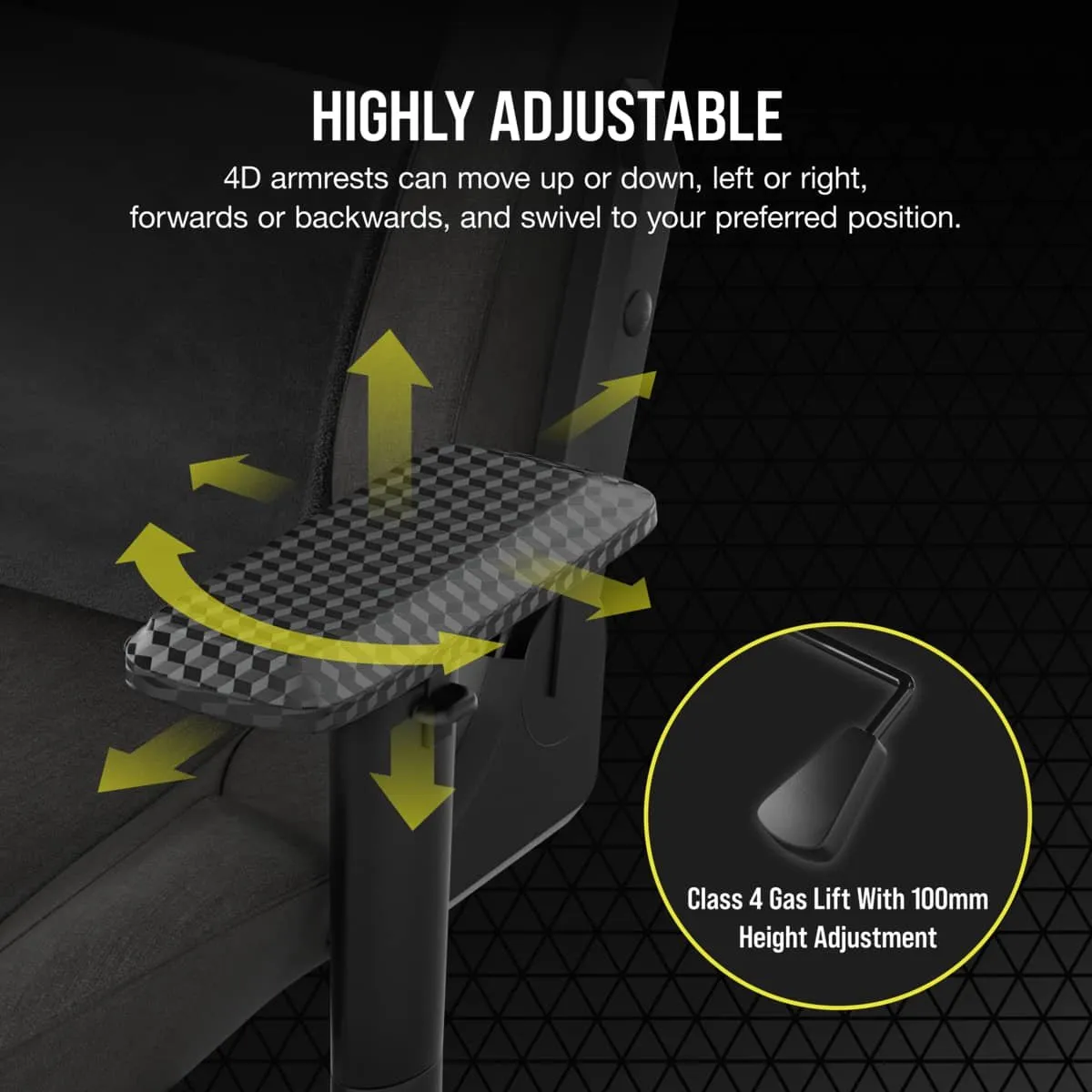 Corsair T3 RUSH - Stoffen Gamestoel - Inclusief Nek- en Rugkussen - Houtskool