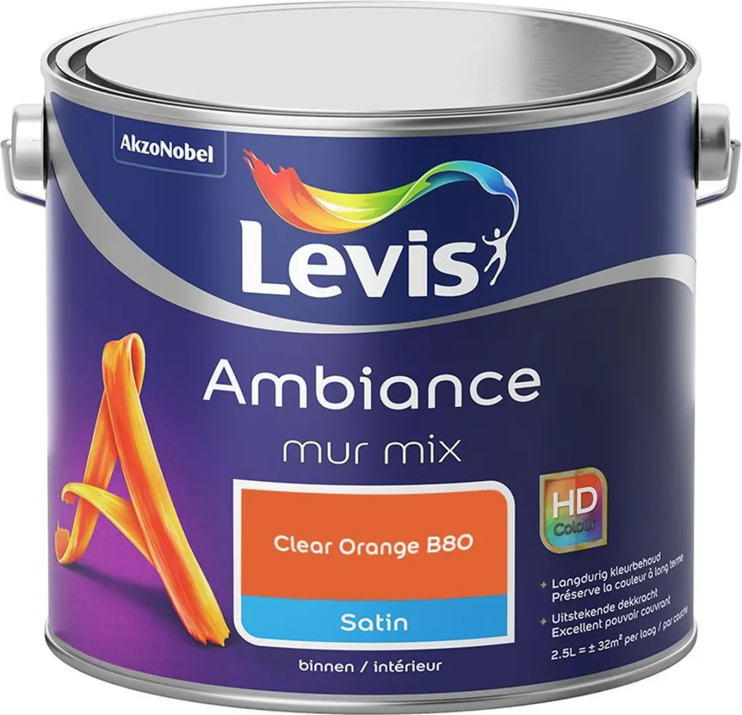 Levi's Ambiance Mur Satin Mix Mengverf 2,5L