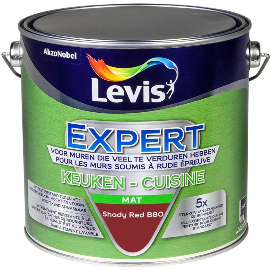 Levi's Expert Keuken Mix Shady Red B80 Mengverf 2,5L