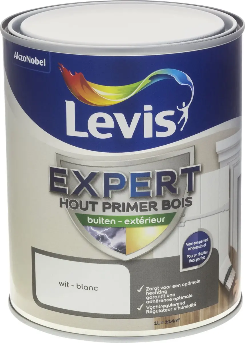 Levi's Expert Hout Primer Buiten Wit 1L