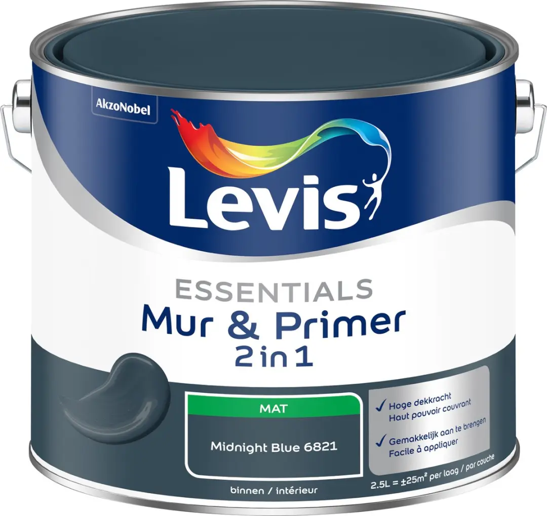 Levi's Essentials Mur & Primer Midnight Blue 2,5L
