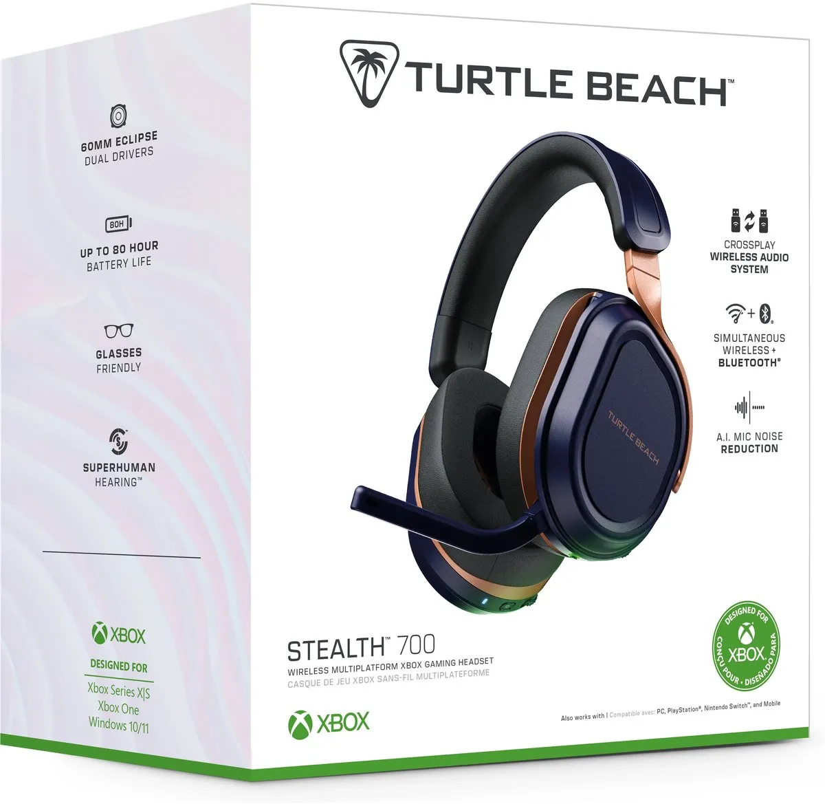 Turtle Beach Stealth 700 Gen 3 TURA44.BX.GAHD Gamingheadset - Cobalt Blauw