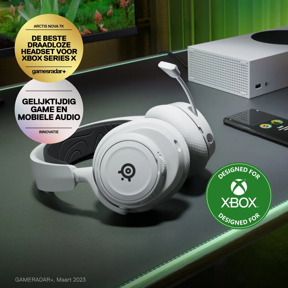 SteelSeries Arctis Nova 7X Gaming Headset - Wit