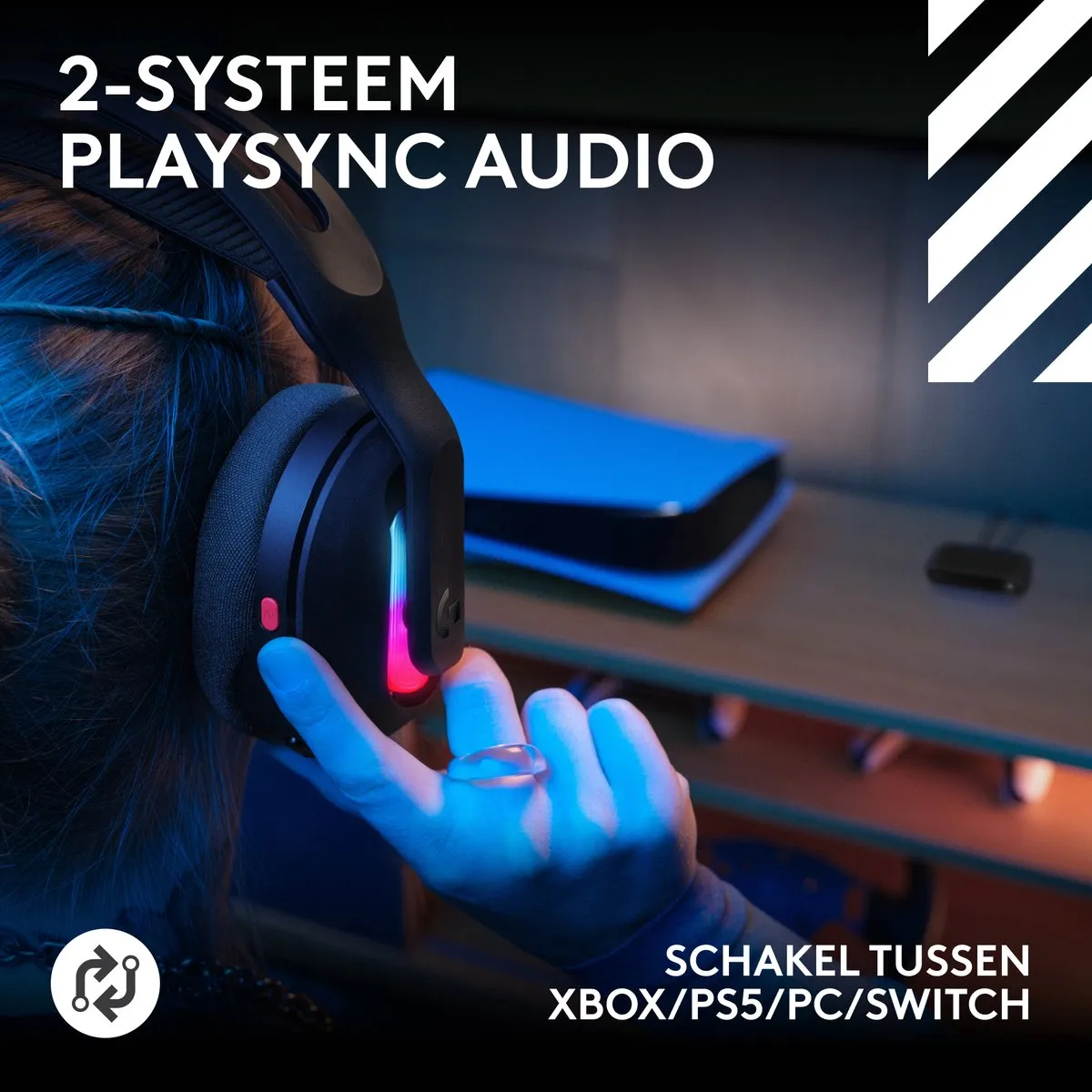 Logitech G Astro A20 X Lightspeed Headset - Zwart