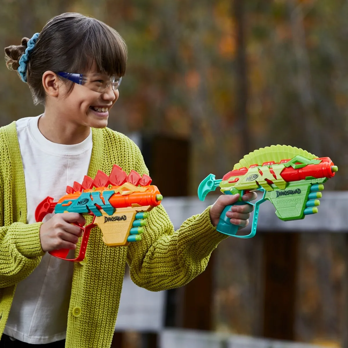 Hasbro Nerf Dinosquad Stego Duo Pack - Blauw