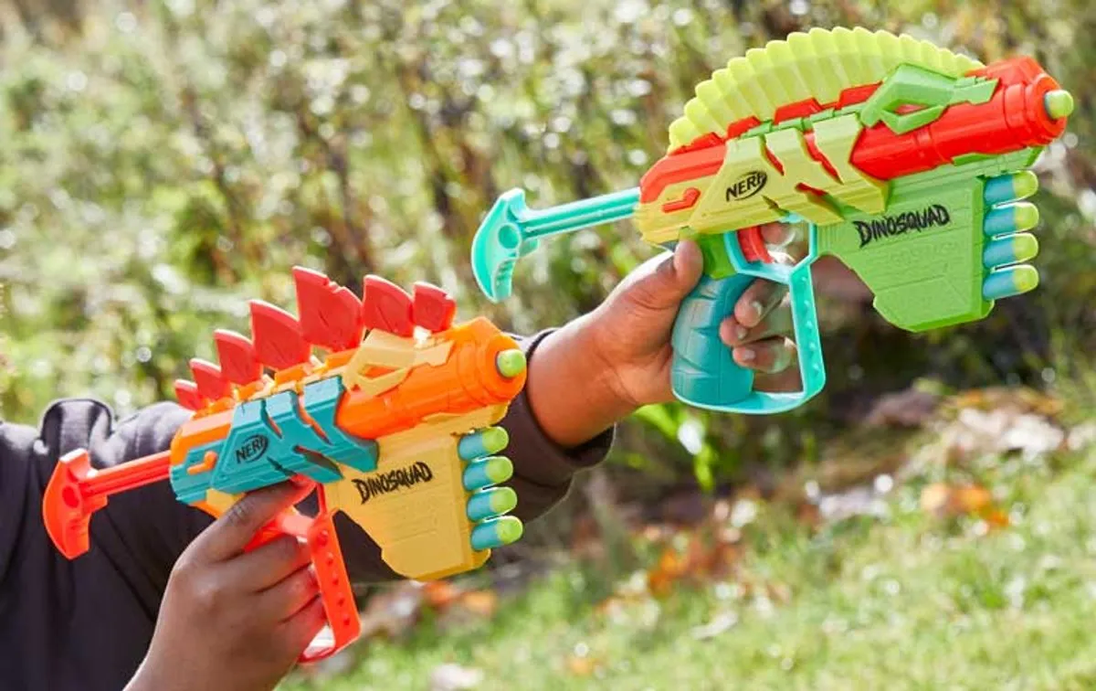 Hasbro Nerf Dinosquad Stego Duo Pack - Blauw