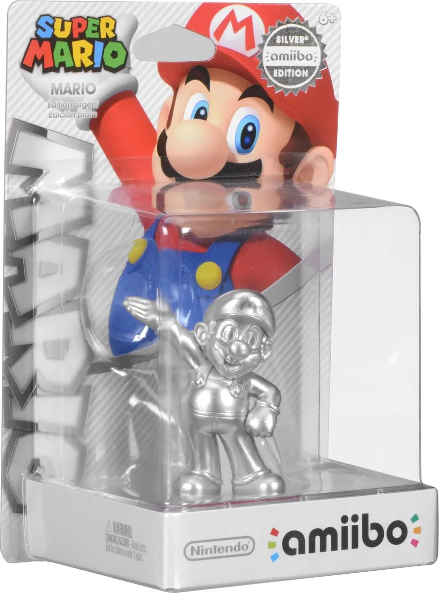 Nintendo Amiibo Mario Silver Edition