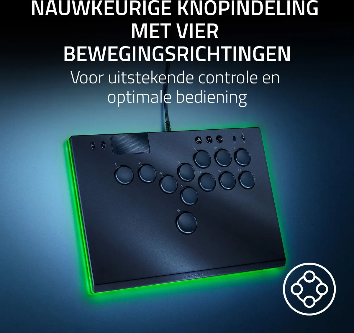 Razer Kitsune RZ06-05020100-R3G1 Arcade Controller - 20 Knoppen - Zwart