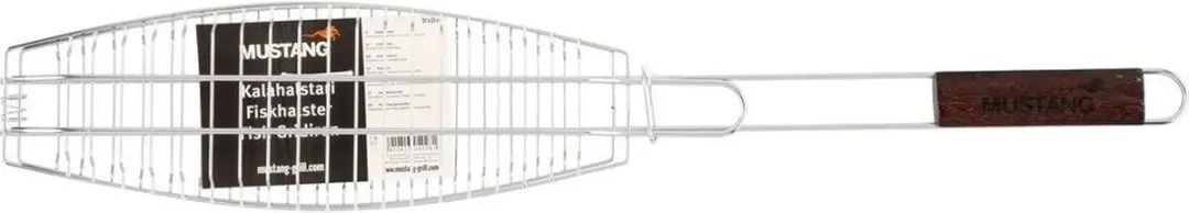 Mustang Mobiel Visrooster 70cm - RVS - 37x13cm