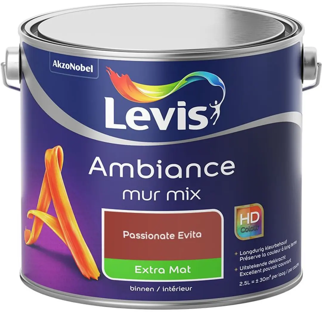Levi's Ambiance Mur Extra Mat Mix Mengverf Passionate Evita 2,5L
