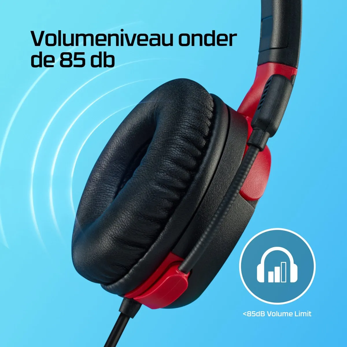 HyperX Cloud Mini Gaming Headset 7G8F4AA - Zwart Rood