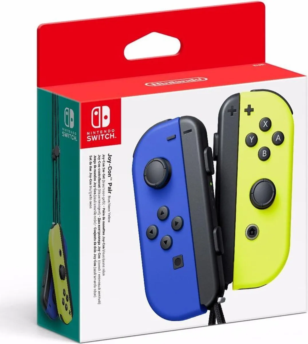Nintendo Switch Joy-Con Controller paar - Blauw en Neon Geel