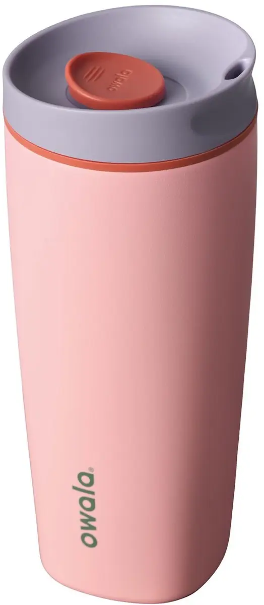 Owala SmoothSip Slider C07975A4 Drinkbeker - 590ml - Roze/Grijs