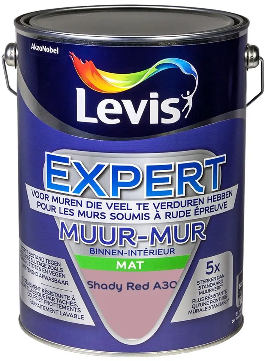 Levi's Expert Muur Binnen Mix Shady Red A30 Mengverf 5L